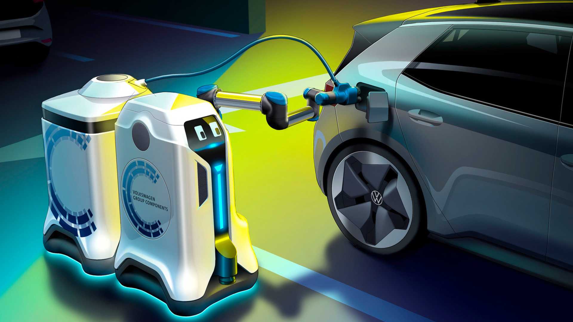 VW robot mobile charging