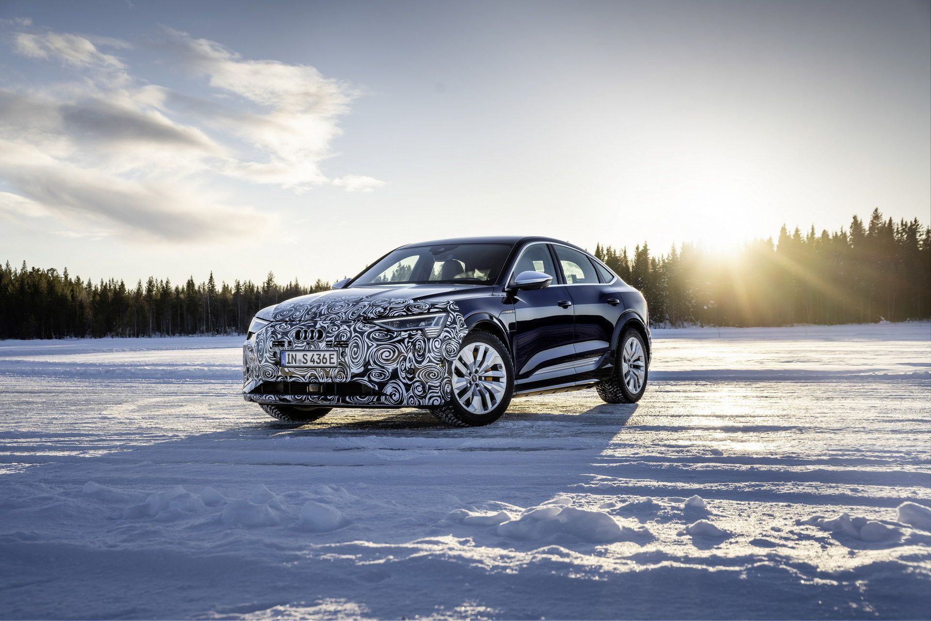 Το Audi e-tron S Sportback δοκιμάζεται στα χιόνια!