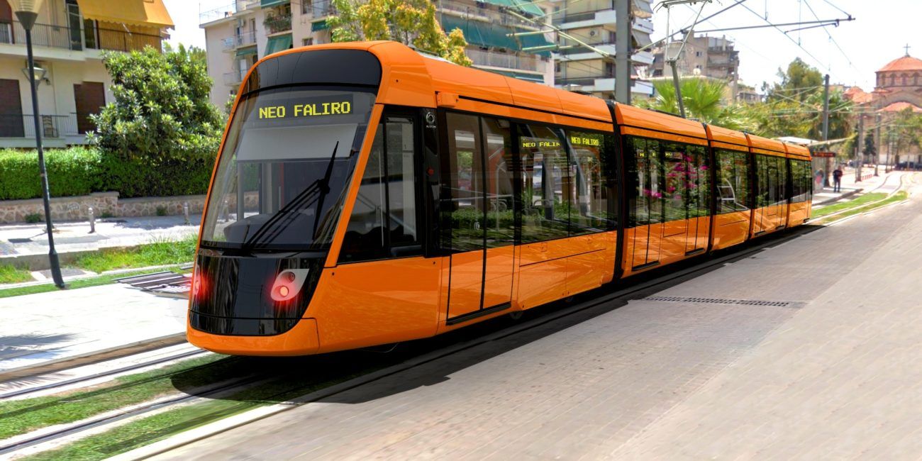 Τα νέα τραμ της Αττικής είναι πορτοκαλί