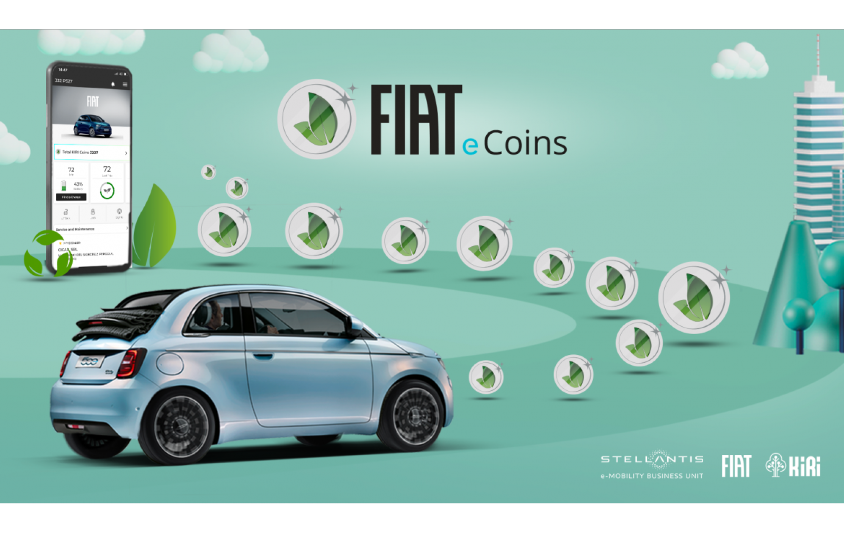 Fiat e.Coins: Το οικολογικό στυλ οδήγησης ανταμείβεται!