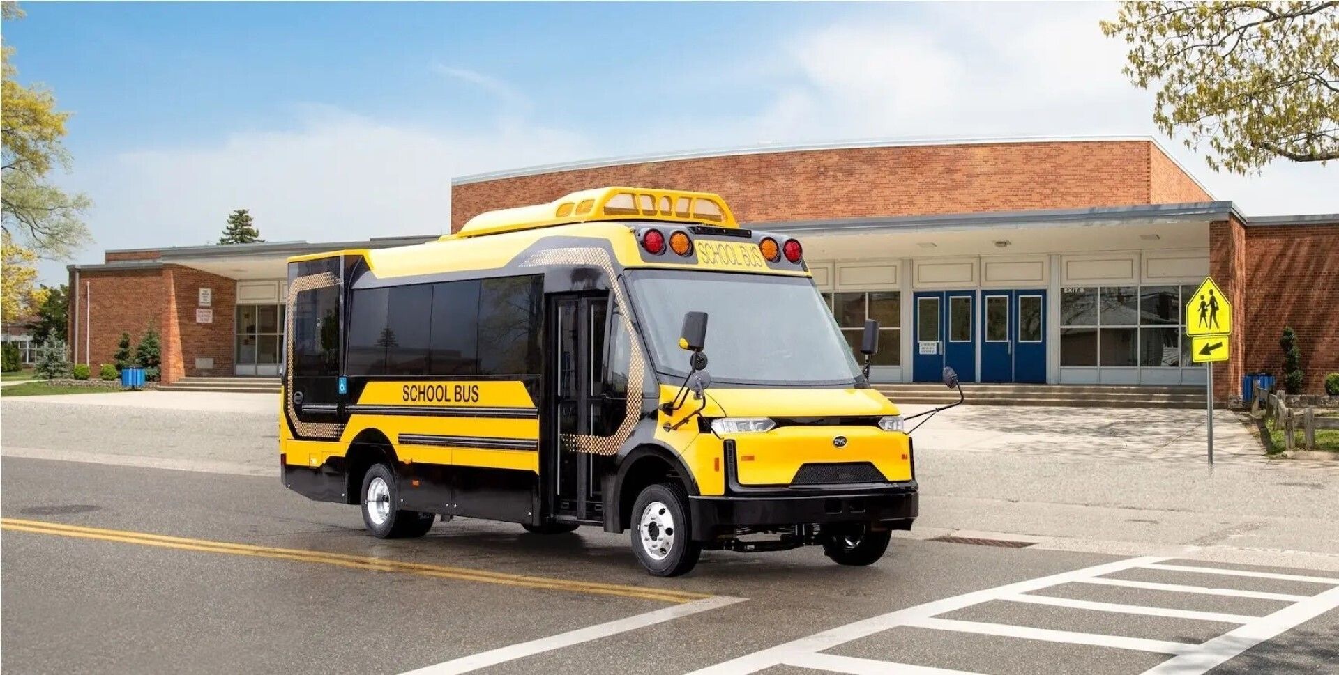 Ένα σχολικό λεωφορείο από τη BYD