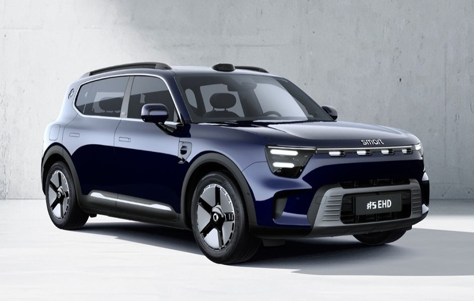 Νέο Smart #5 EHD SUV: Το πρώτο PHEV με αυτονομία 1.615 χλμ. και premium τεχνολογίες