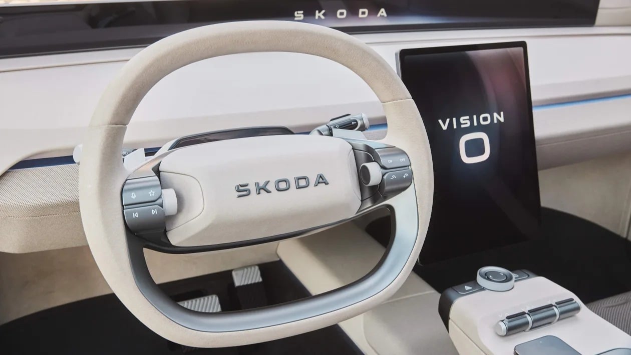 Skoda Vision O: Δείτε το εσωτερικό από το νέο ηλεκτρικό που τα «σπάει»