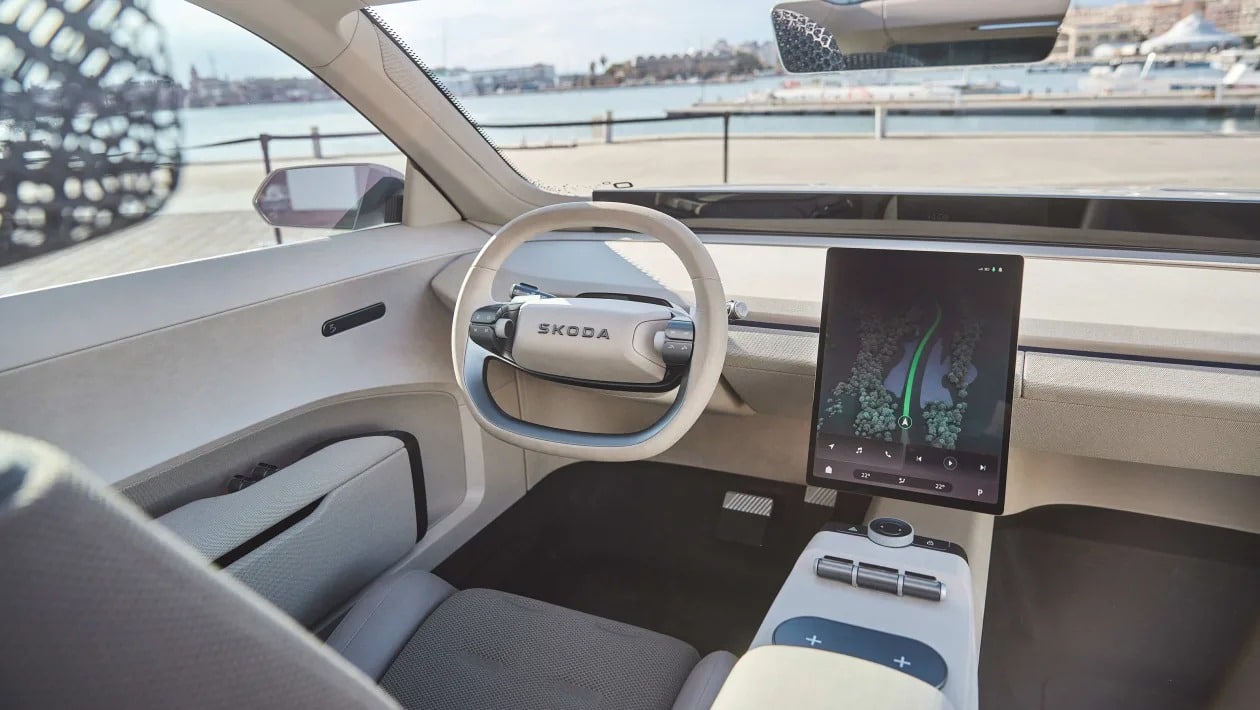 Skoda Vision O: Δείτε το εσωτερικό από το νέο ηλεκτρικό που τα «σπάει»