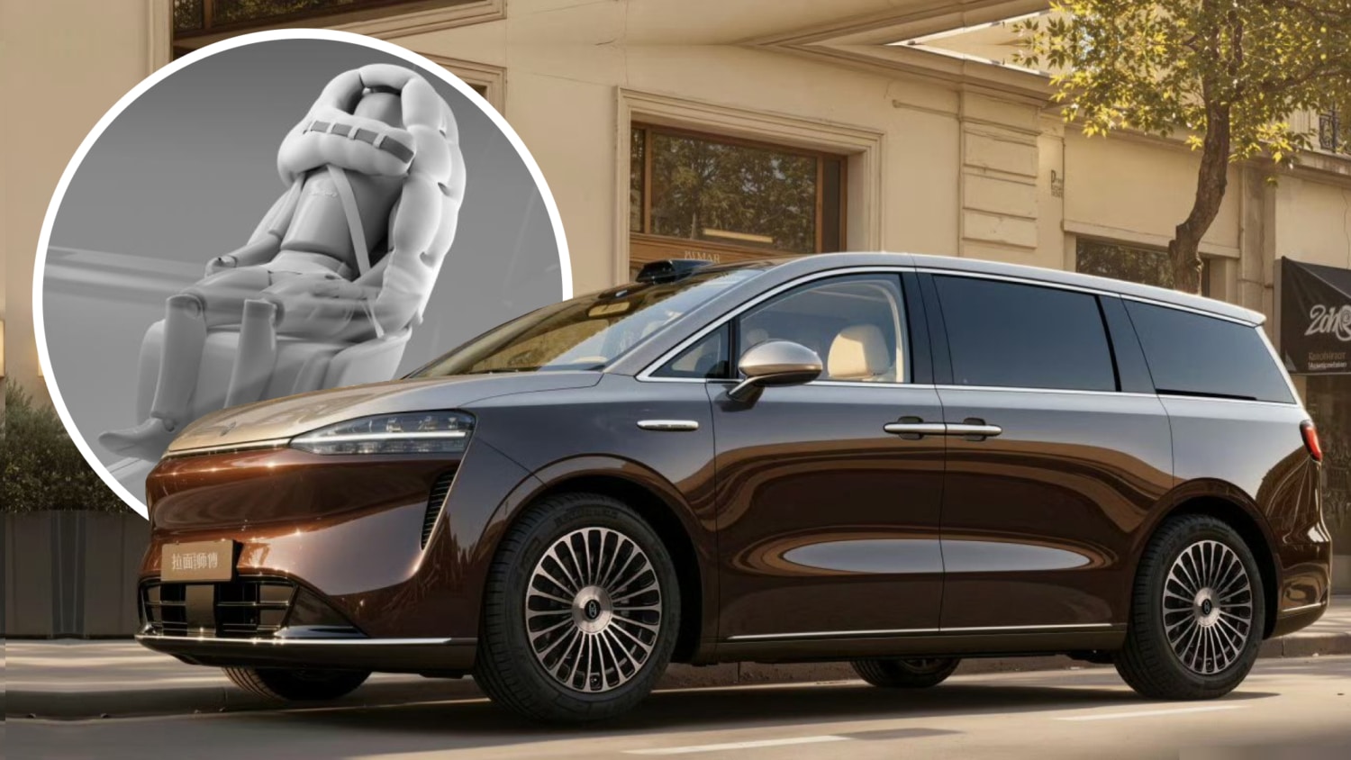 Το μίνιβαν Luxeed V9 της Huawei θα γίνει το πρώτο αυτοκίνητο με «αερόσακο - κράνος»