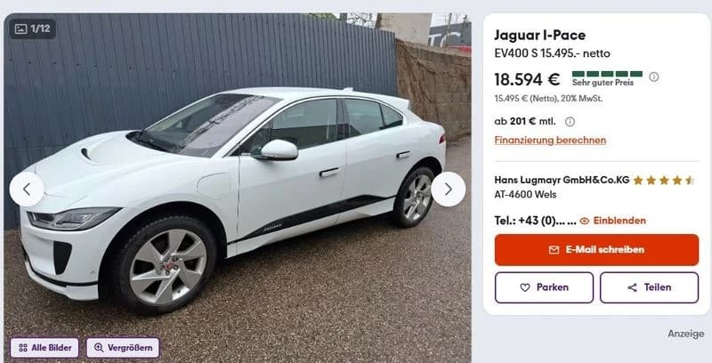 Jaguar I-Pace: Από «Αυτοκίνητο της Χρονιάς» σε ευκαιρία κάτω από €20.000 – Τι πήγε στραβά;
