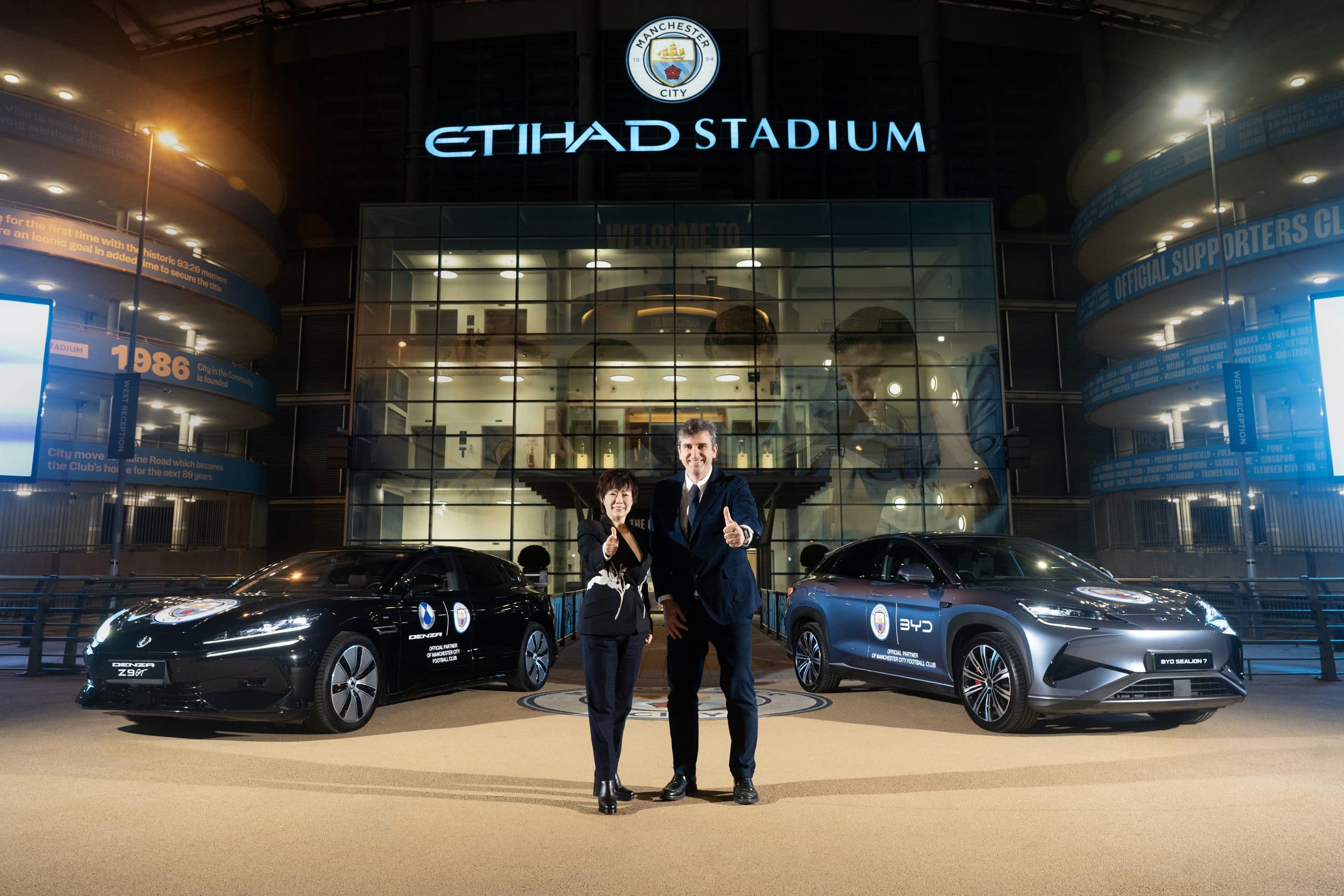 Η BYD σύναψε συμφωνία με την Manchester City