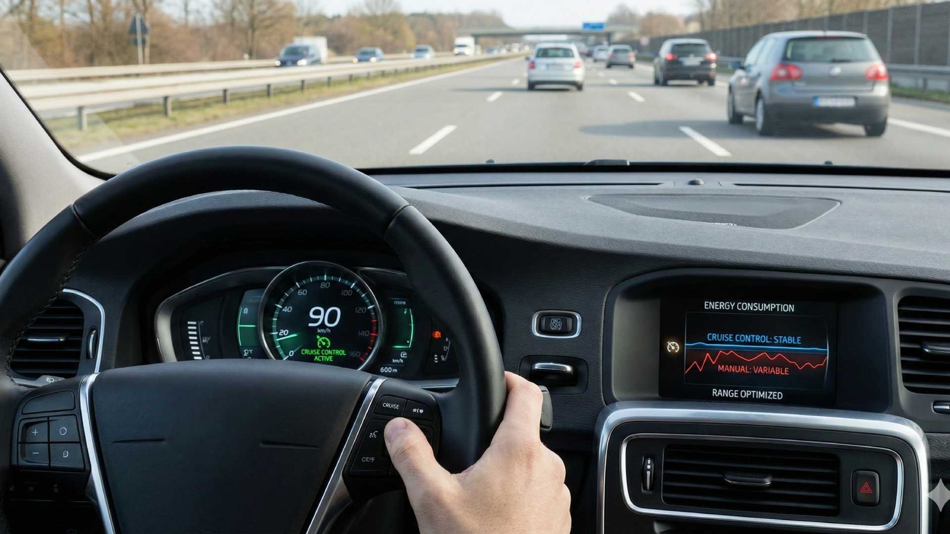 Οδήγηση με cruise control σε EV: Βοηθά ή αυξάνει κατανάλωση;