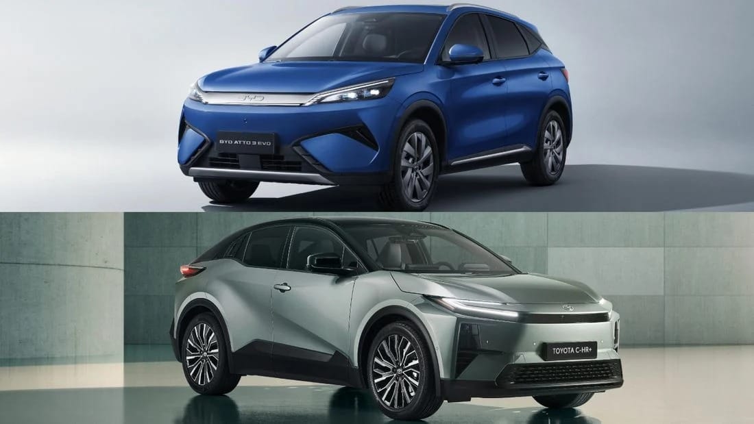 BYD Atto 3 EVO vs Toyota C-HR+: Ποιο compact ηλεκτρικό SUV είναι η καλύτερη αγορά;