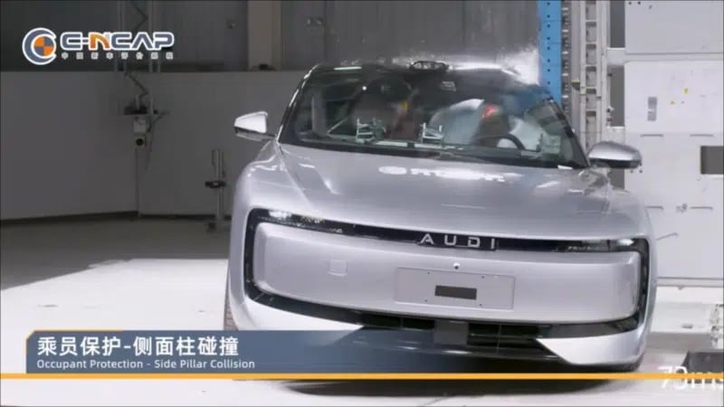 Το AUDI E5 Sportback κέρδισε 5 αστέρια στις δοκιμές πρόσκρουσης C-NCAP