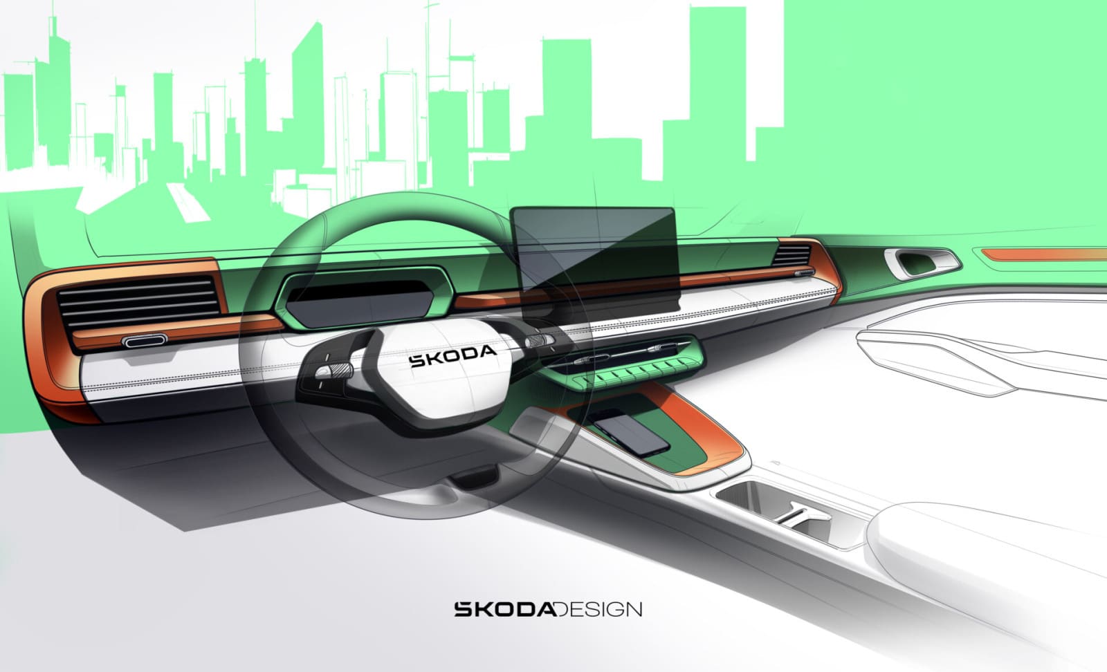 Skoda Epiq: Δείτε το εσωτερικό του πριν την πρεμιέρα του στις 19 Μαΐου