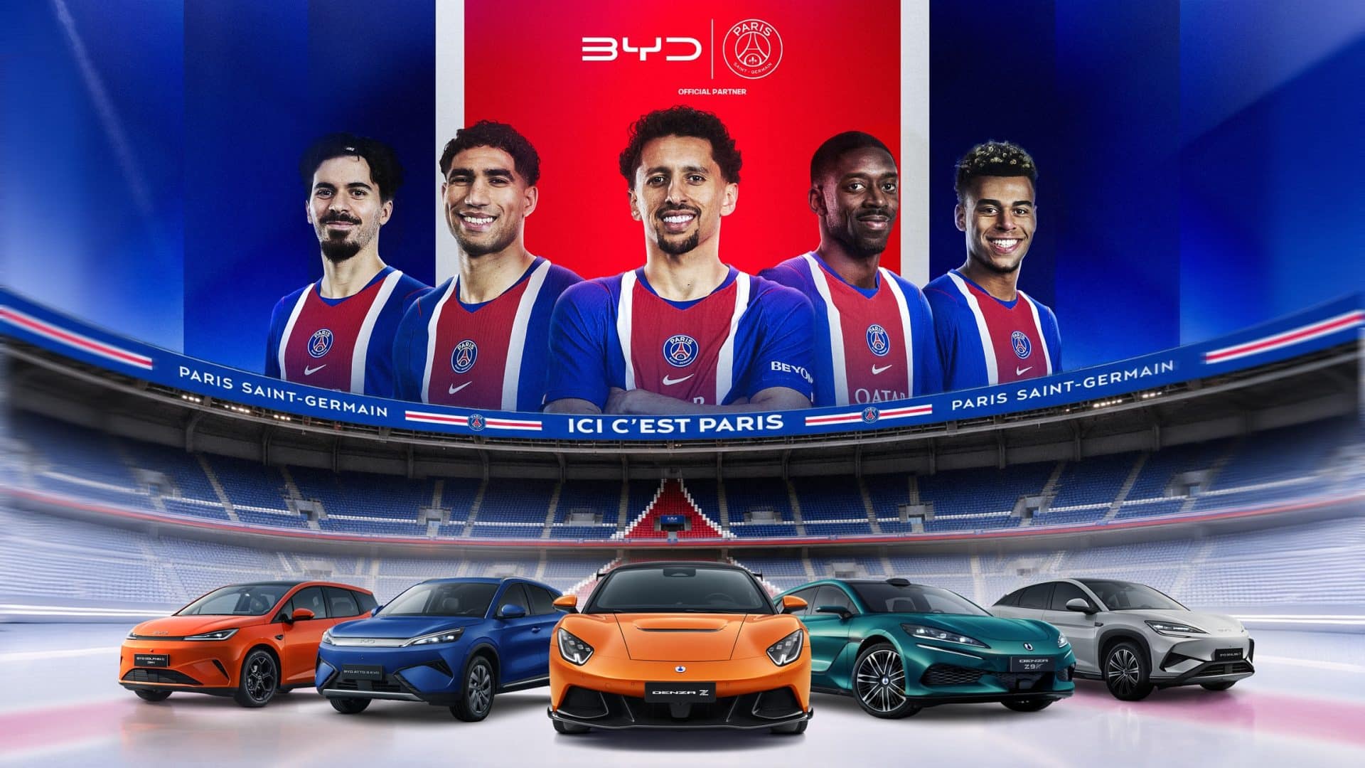 Η BYD και η Paris Saint-Germain οδηγούν μαζί προς την κορυφή