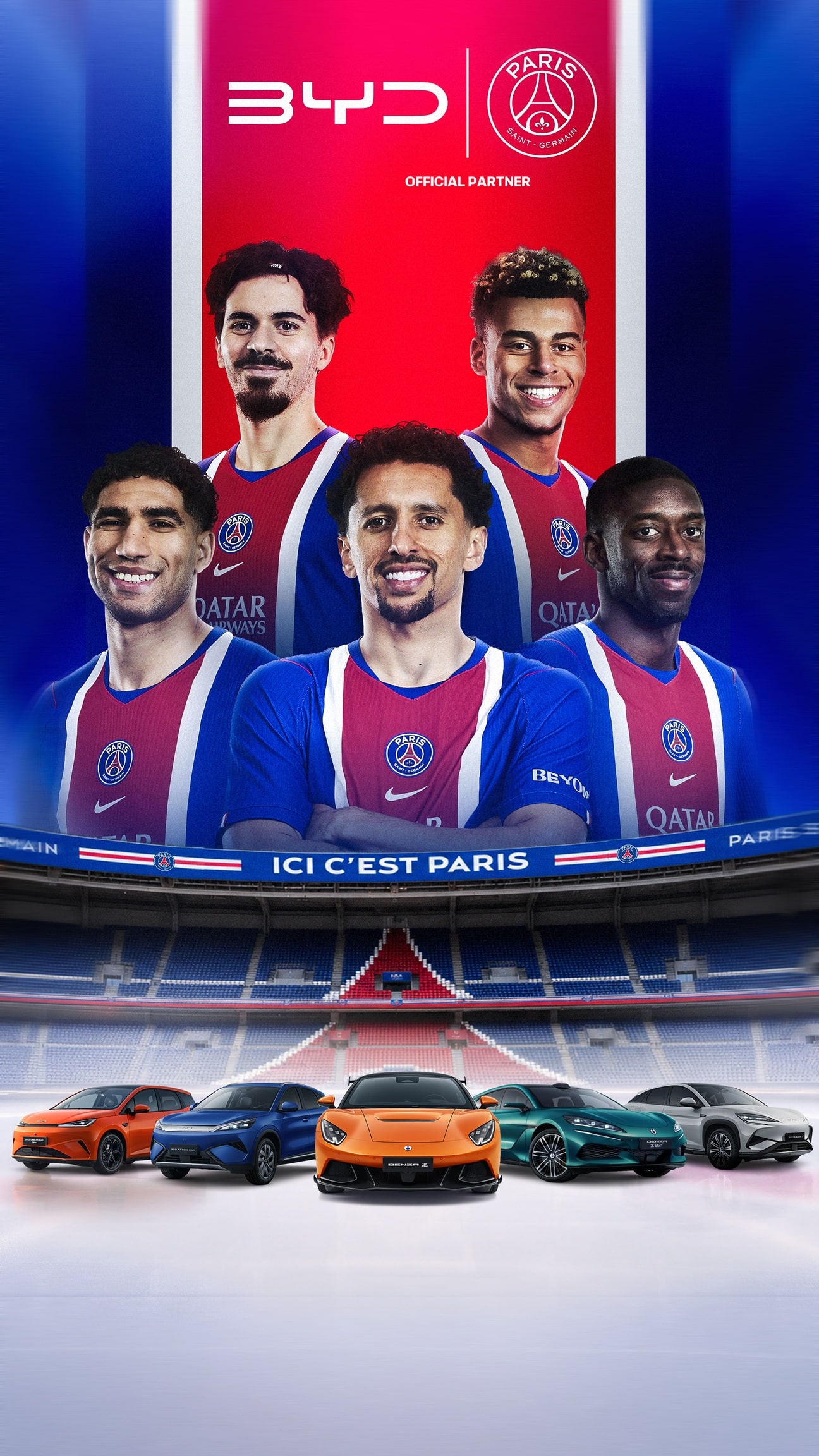 Η BYD και η Paris Saint-Germain οδηγούν μαζί προς την κορυφή