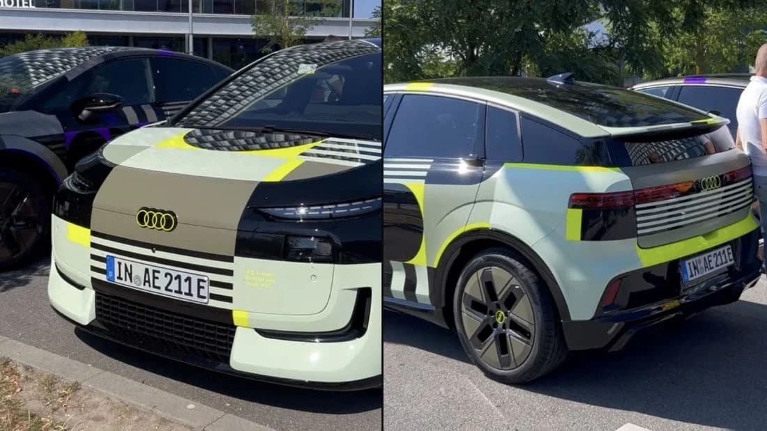 Το Audi A2 e-tron αποκαλύπτεται σχεδόν χωρίς καμουφλάζ