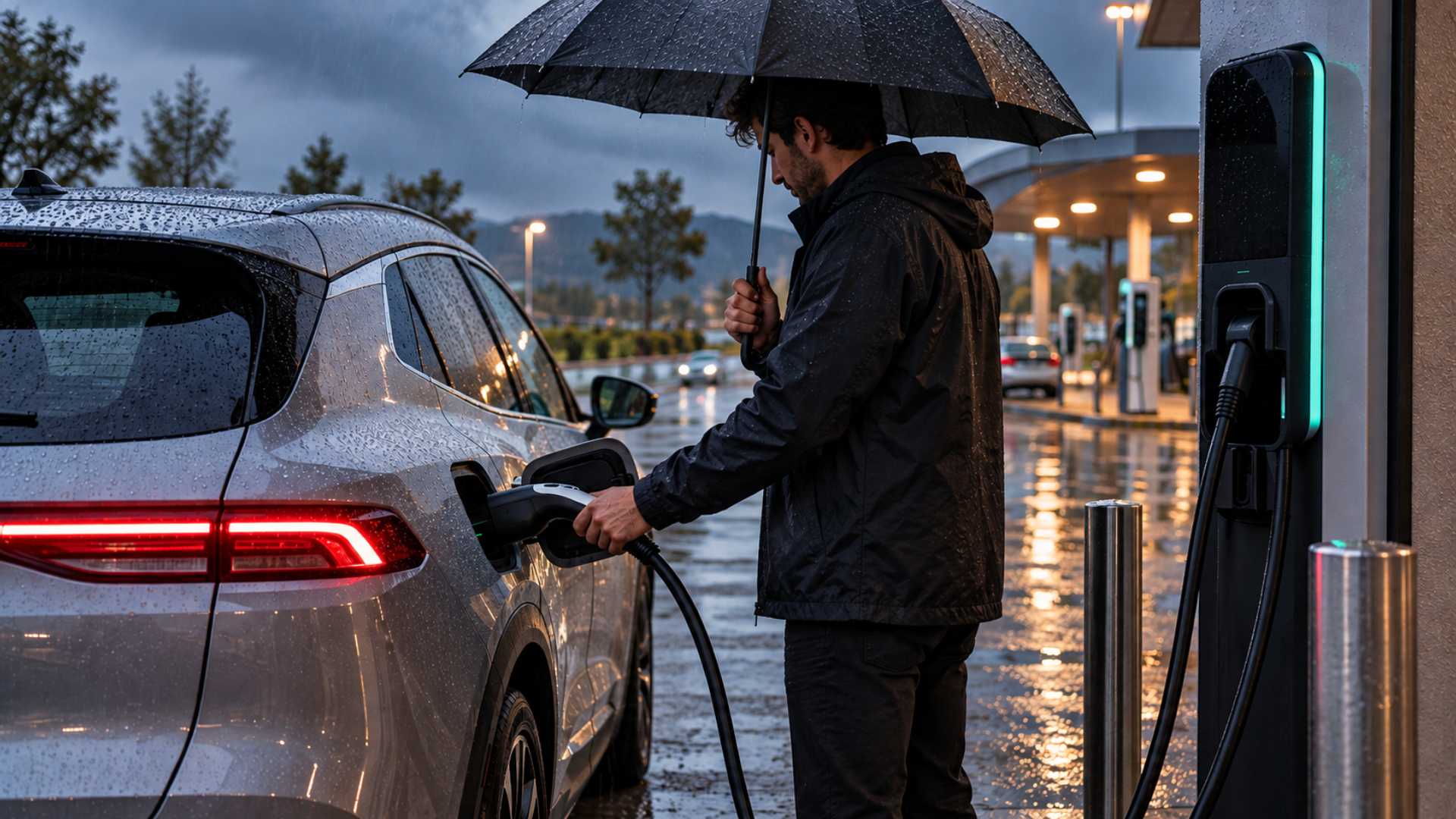 Φόρτιση EV στη βροχή: υπάρχει λόγος να φοβάται ο οδηγός;